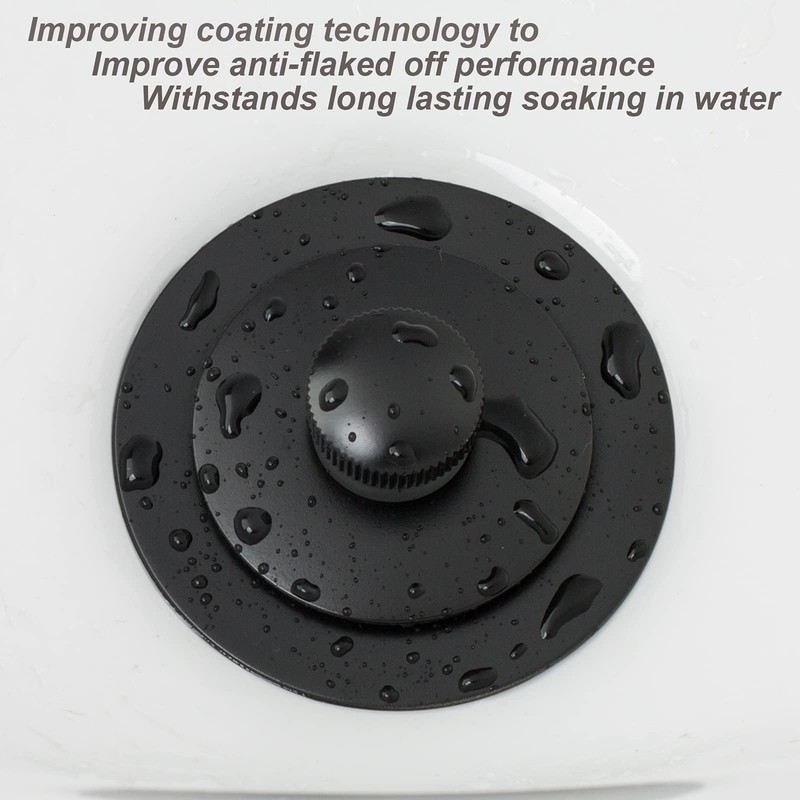 Matte Black Lift & Turn Tub Trim Set with Two-Hole
