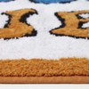 HOMESCAPES Good Vibes 100% Cotton Bath Mat Super Absorbent and