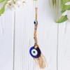 Zerodis Evil Eye Charm Pendant,Turkish Blue Glass Amulet Wall Hanging