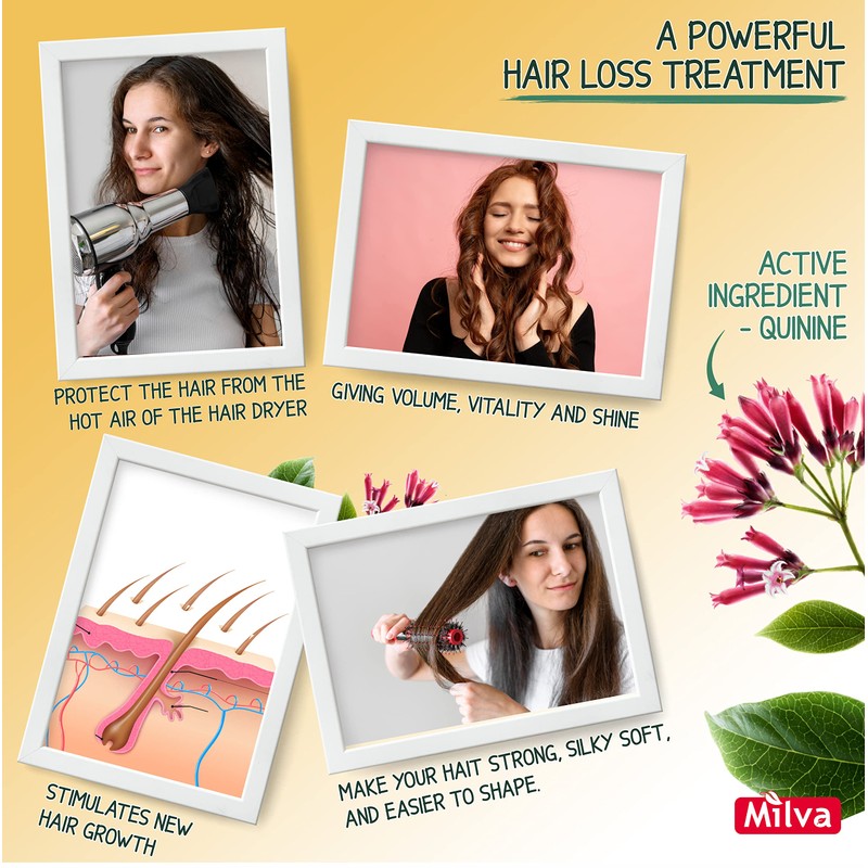 Strong Hair Conditioner Extends the Action of Milva Chinin Shampoo