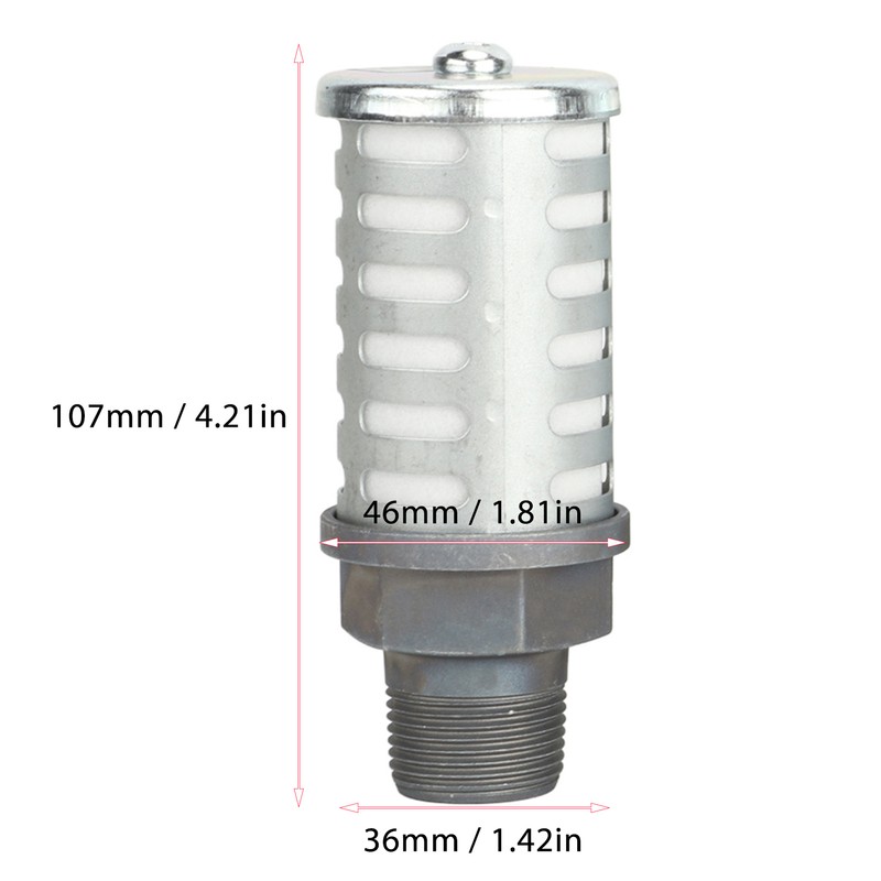 5Pcs Pneumatic Air Compressor Muffler High Pressure Resistant Air Exhaust