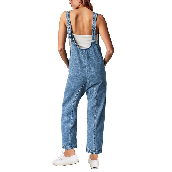 GREAIDEA High Roller Denim Jumpsuits for Women Casual Sleeveless Loose