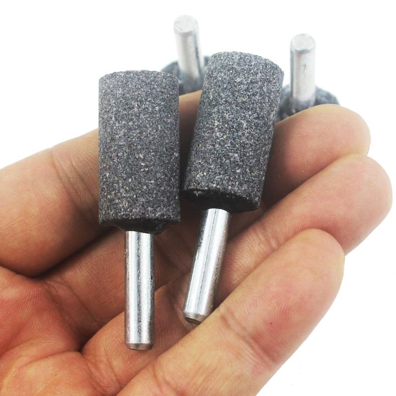 Inovsolid 6 Pcs 16 mm Cylinder Shape Grinding Stones 1/4