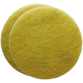 FLEXIS KGS Floor Cleaning & polishing Pads 13 inch, grit 1500 - Yellow (2 Pack)