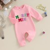 Lamuusaa Newborn Baby Girl Boy Christmas Outfit Santa Baby/Merry Mini