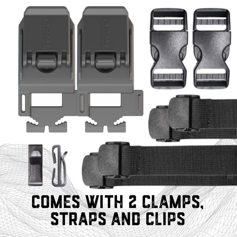 TRED Tensioner Clamp Pair, Black