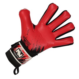CONNECT Children's Football Goalkeeper Gloves with Super Grip Latex Goalkeeper Gloves Children, Boys & Girls, Junior, Football Goalkeeper Gloves for Training (Red, 10)