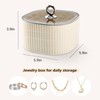 Sunkaioo Earring Organizer,Stackable 3-Layers Clear Jewelry Box with Lid,Stud Earring