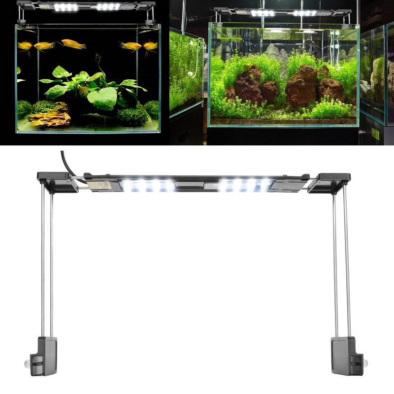 LED Full Spectrum Aquarium Light with Brackets Fish Tank Light