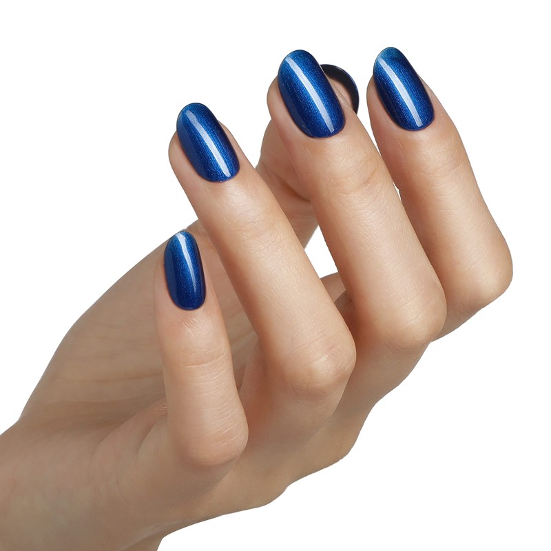 Bluesky Gel Nail Polish, Midnight Swim 80539, Azure, Blue, Dark,