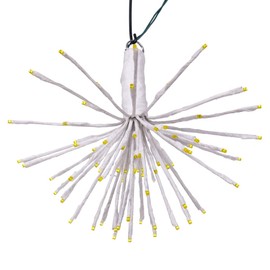Vickerman 80Lt x 16" White Starburst Yellow 5mm LED Lights.
