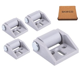 SKIR'CO (4 pieces) Small 15 mm Furniture Castors Rubber Castors Non-Swivel Fixed Castors Oneway Direction (4)