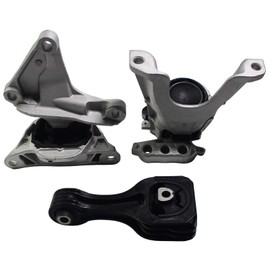 BST BSSP Complete Motor Mount & Auto Trans Mount Set Compatible with 2016-2021 Honda Civic 1.5L CVT Turbo Automatic Engine Mounts&Transmission 500820TEKM02, 50890TBAA82, 50850TBCA81