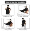 Athjunss Cow Beard Bib Apron, Beard Hair Catcher For Men