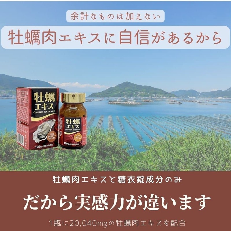 100% 広島牡蠣エキス 120粒