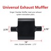 TECTRUC Muffler Single Chamber 2.75" Universal Muffler Performance Race Exhaust