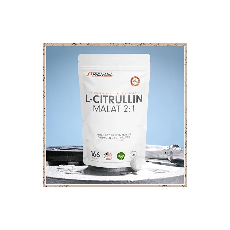 L-Citrulline Malate - 500 g Powder with 3000 mg L-Citrulline