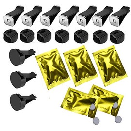 10 Set Square Head Car Air Vent Clip, DIY Auto Air Condition Clips, Air Freshener Decorative Charm Automotive Outlet Perfume Clips