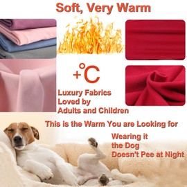 HuaLiSiJi Dog Hoodie for Large Dogs - Warm and Lightweight, Soft Texture, Easy to Wear, Bright Colors (4XL, Red)