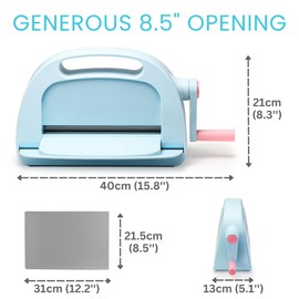 OFFNOVA Die Cutting and Embossing Machine, 8.5" Opening, for Dies and Embossers, Card Making and Scrapbooking Supplies Tools, Perfect for Invitations, Birthday Cards, Greeting Cards