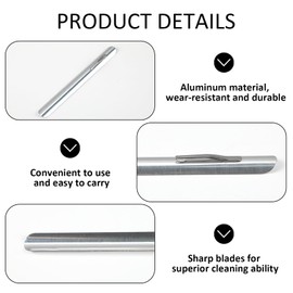 Crumb Remover, Stainless Steel, Curved Edge, Table Brush, Crumb Brush, Table Sweeper, Clip - Accessories for Cleaning Tablecloths, Shovel for Food Leftovers - Compact Aid for Dining Tables (2 Pieces)