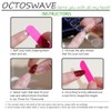 Uñas postizas cuadradas Octoswave, diseño francés, con diseños dulces, para