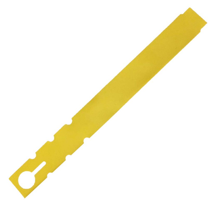 TAGKRAFTERS 9" x 1" Yellow - 500 Pcs - Plastic