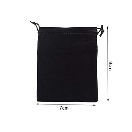 SECALIFE 10 Pcs Jewellery Bags Velvet Jewelry Pouches with Drawstring Jewellery Gift Bags Wedding Party Favors 9cm x 7cm