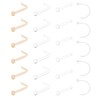 QWALIT Clear Nose Studs Clear Nose Rings for Work Plastic