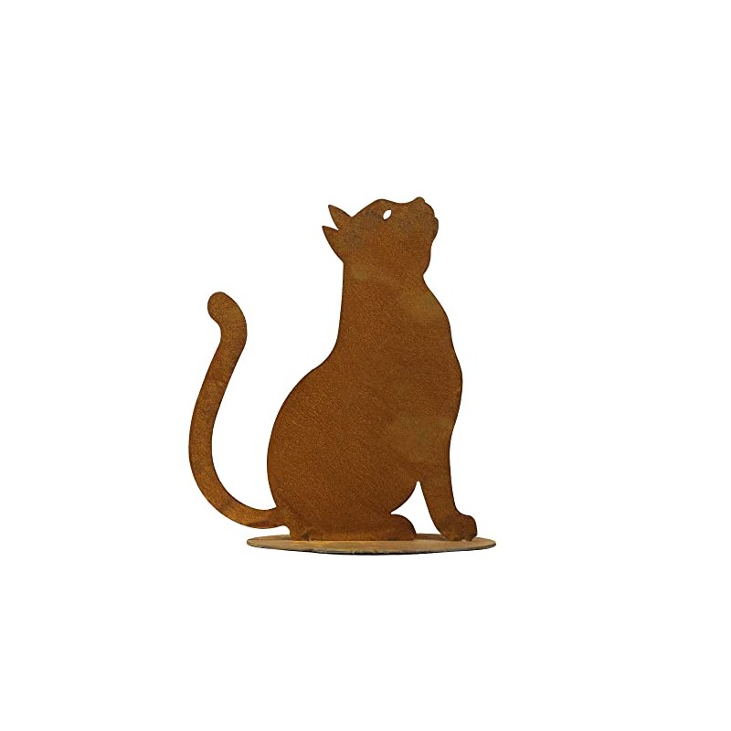 Bornhöft Garden Stake Cat Rental for Standing Metal Rust Garden