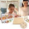 YIQOGAME Toy from 3 Years, Wooden Geoboard Geometry Board for