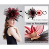 yrsZX Organza Church Derby Hats for Women Wedding Tea Party