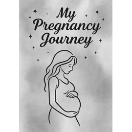 My Pregnancy Journey | Elegant Black Lined Keepsake Notebook with Stars & Baby Footprints: Unique Pregnancy Memory Book for Expecting Mothers | Perfect Baby Shower Gift for Moms-to-Be (120 Pages)
