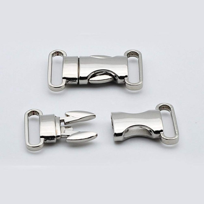 HEALLILY 2pcs Metal Side Release Buckles Adjustable Quick Release Clips
