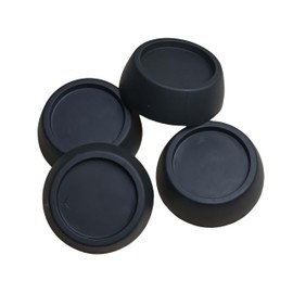 4Pack Rubber Foot Pads For All Washer and Dryer Anti Slip Mat with Rubber Technology,Fits Anti-vibration/Stops Moving/Walking - Prevents Noise, Vibration Transfer/Shock Absorber Rubber Pads