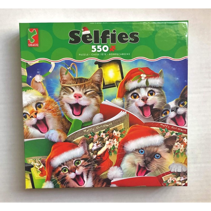 Ceaco - Selfies - Holiday Cats in Hats Selfie -