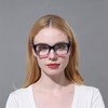 DXYXYO Reading Glasses 4.0 Women Blue Light Blocking Oversized Square