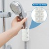 4pcs Silicone Shower Head Holder, Universal Relocatable Shower Head Suction