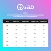 iGD Men's Compression + Ductor Shorts V2 L Black