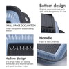 Fglmctsh Collapsible Colander Set, Square Round Triangles Silicone Kitchen Strainer