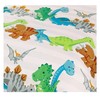 Dinosaurs Single Duvet Cover and Pillowcase Set - Natural