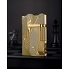 THORENS Crisp Sound Side-Slide Thin Brass Kerosene Lighter, Mermaid Gold