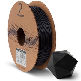 Protopasta Static Dissipative Black PLA 3D Printer Filament for ESD Safe Prints | Easy Printing with Low Warp and Wear | 1.75mm Filament | 500g with Recyclable Cardboard Spool