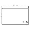 Netuno 10 Envelopes White DIN C4 22.9 x 32.4 cm