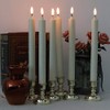 Lasumora Christmas Flameless Taper Candles with Remote Timer, Dimmer, Ivory