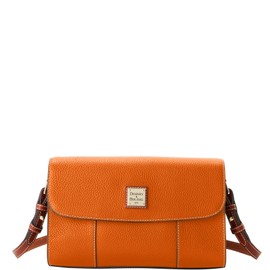 Dooney & Bourke Handbag, Pebble Grain Casey Clutch Wallet - Orange
