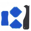 Silicone Caulking Tool Kit, 3 In 1 Stainless Steel Scrapers