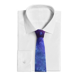 GUCGUSY Galaxy Mens Tie Men's Novelty Printed Necktie Casual Party Wedding Gentleman Gift Ties for Men