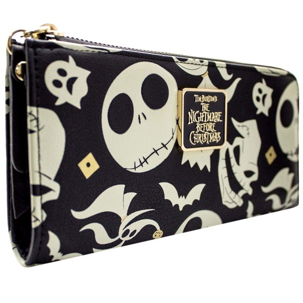 Nightmare Before Christmas Jack Oogie and Zero Metal Emblem Purse