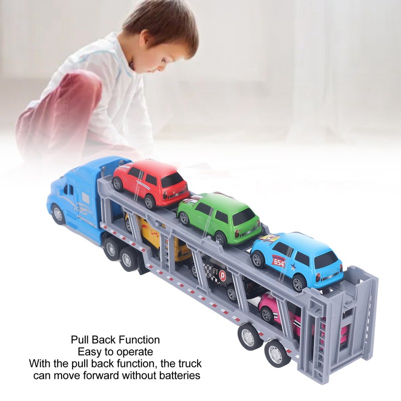 Transport Truck Toy 1/48 Scale Simulation Pull Back Collectible Cars